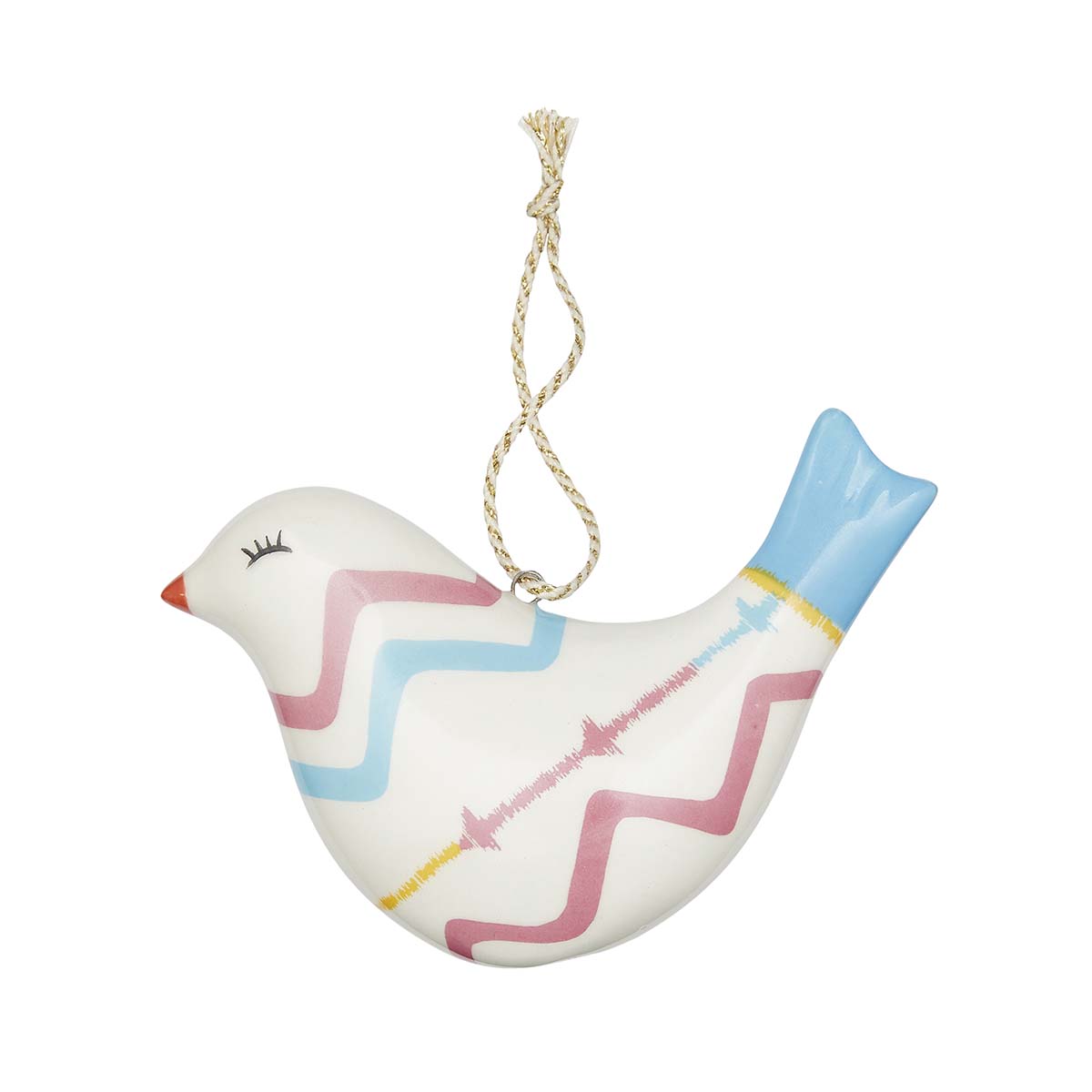 Kit Kemp Rik Rak Puffed Bird Ornament image number null